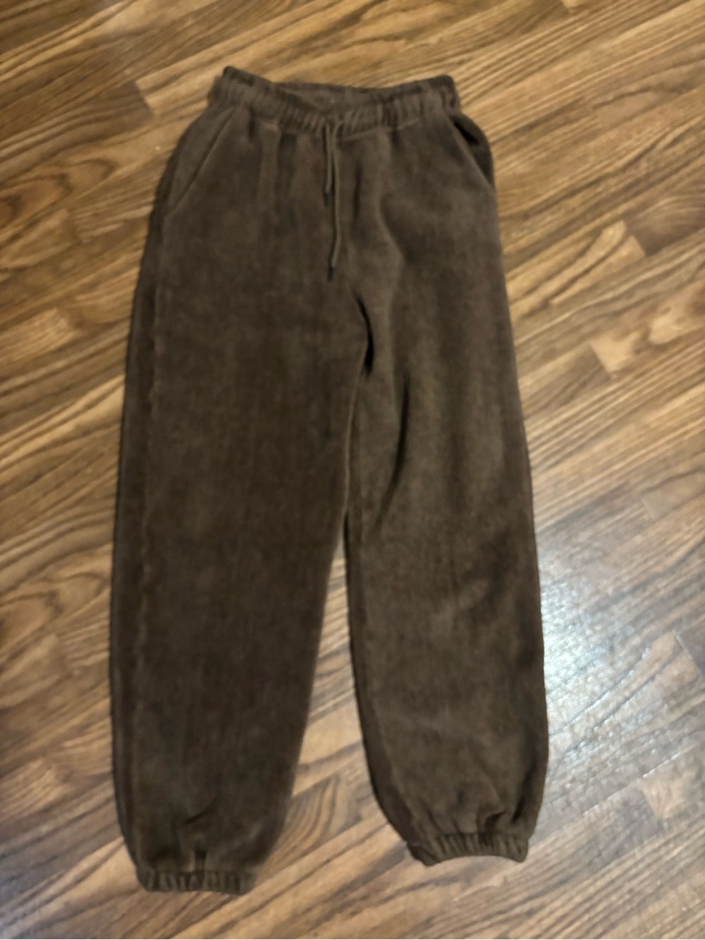 Brown Teddy Bear Fleece Sweat Pants By Kyoyo * Thick Size Medium.